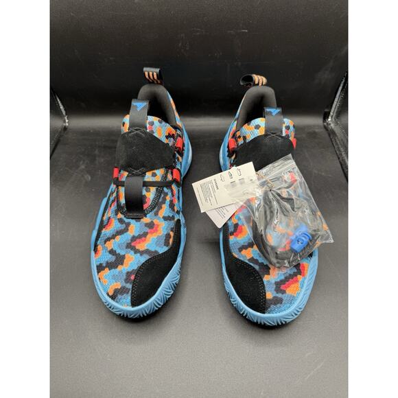 Adidas Trae Young 1 Pixel Basketball Sneakers Black Sky Blue Size 10 main image 10